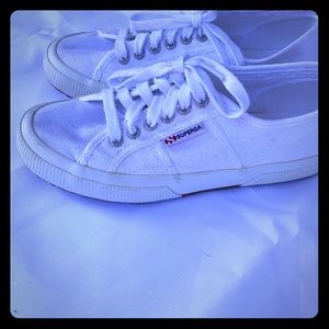 Superga women’s white canvas size 39 sneakers.